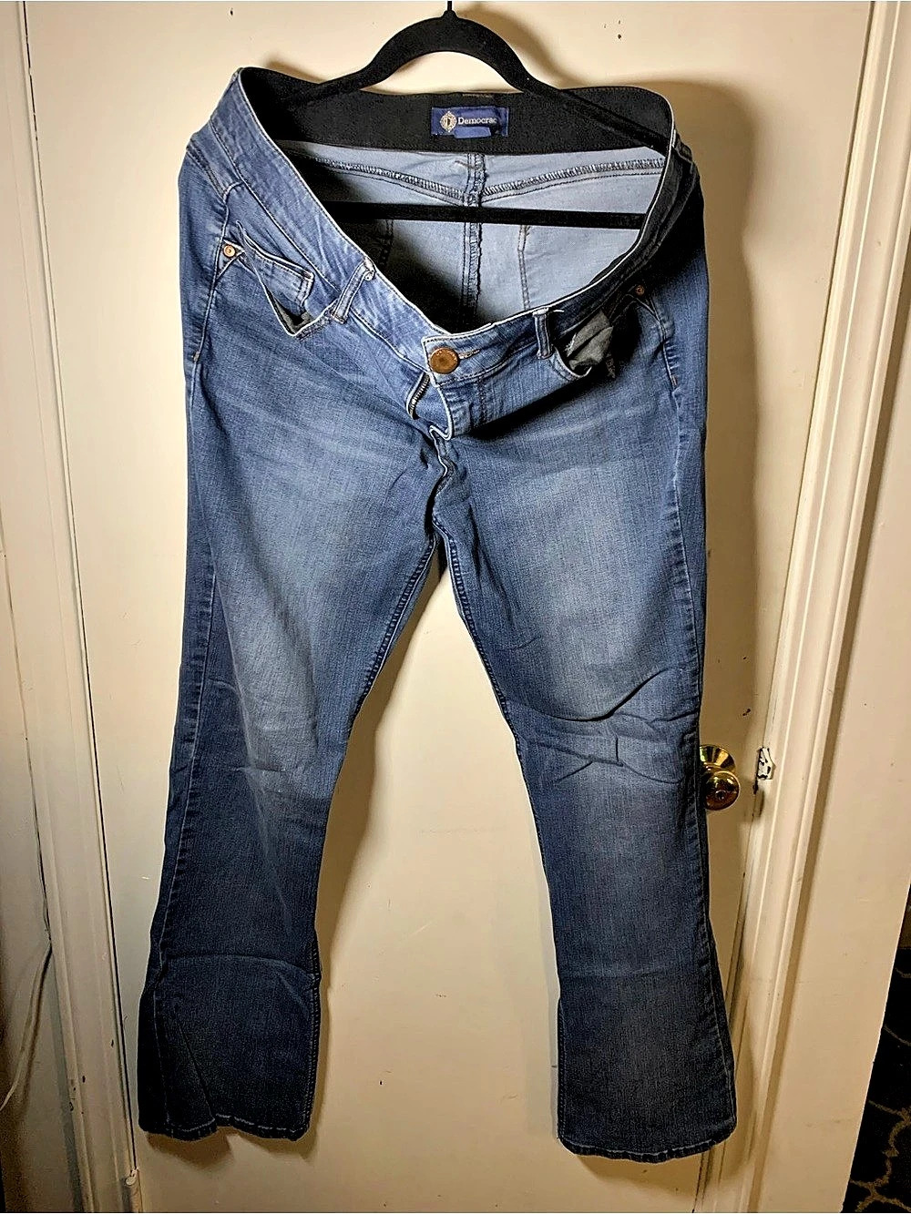Democracy Ab Solution Bootcut Jeans in Blue Waist 14